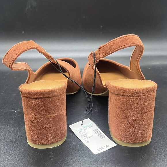 Maurices Lily sling back block heel womens 10 NEW 154335 formal office workwear - Picture 5 of 9